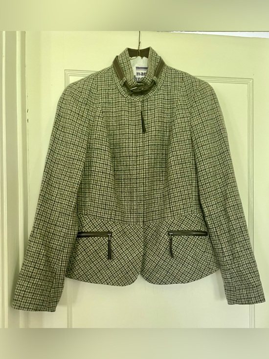 Talbots Jackets & Blazers - Talbots Plaid Wool-Blend Jacket